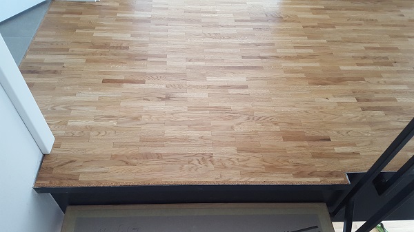 groß Objekt 25 Reihenhäuser Eiche Mosaikparkett im Englischen verband geölt